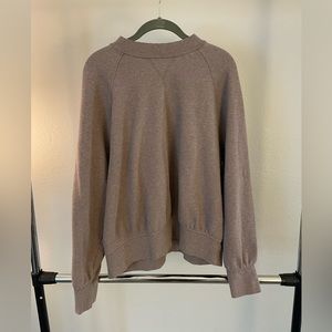 Brown, crew neck